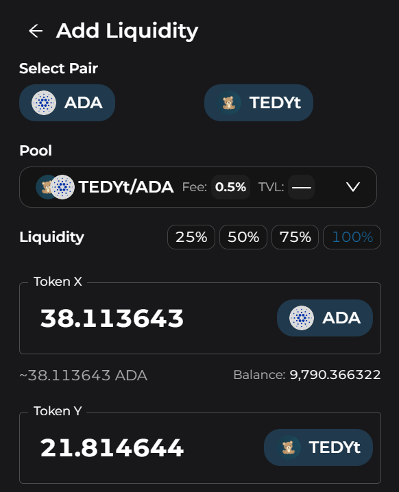 Add Liquidity